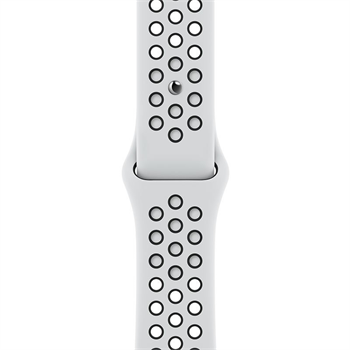 
                                                                                    Apple Watch 41mm Pure Platinum/Black Nike Sport Band - Regular                                        