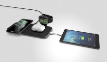 ZENS Aluminium 4-in-1 Wireless Charger (incl. Apple Watch MFi cable)