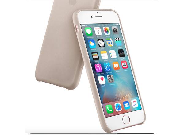 iPhone 6s Plus Leather Case Rose Grey