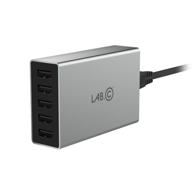 
                                                                                    LAB.C X5 5Port Usb Wall Charger Space Gray                                        