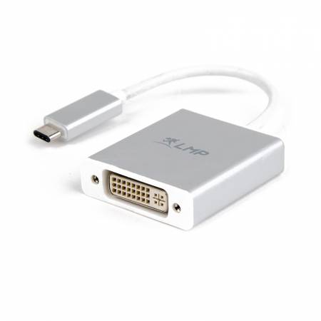LMP Adapter USB-C to DVI - Silver Aluminium