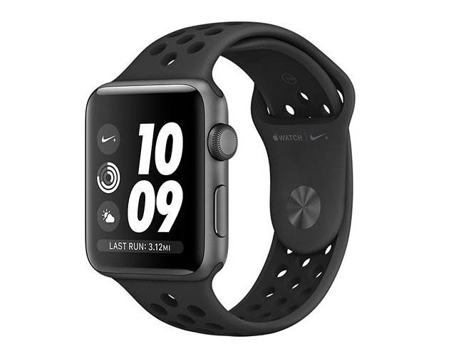 Apple Watch 3 Nike+ GPS, 42mm Space Grey Aluminium Case with Anthracite/Black Nike Sport Band