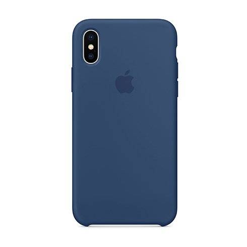 Apple iPhone X Silicone Case - Blue Cobalt