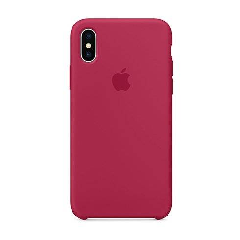 Apple iPhone X Silicone Case - Rose Red