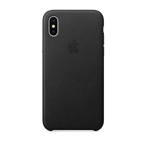 Apple iPhone X/Xs Leather Case - Black