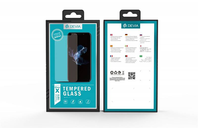 DEVIA Tempered GLASS - ochranné sklo 0,26 mm pre iPhone X