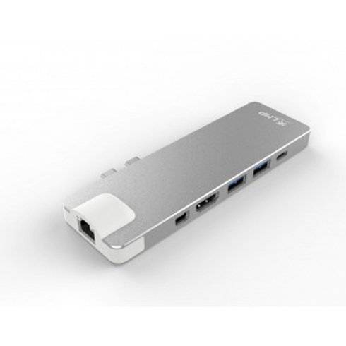 
                                                                                    LMP Adapter USB-C Compact Dock 4K 8Port Silver                                        