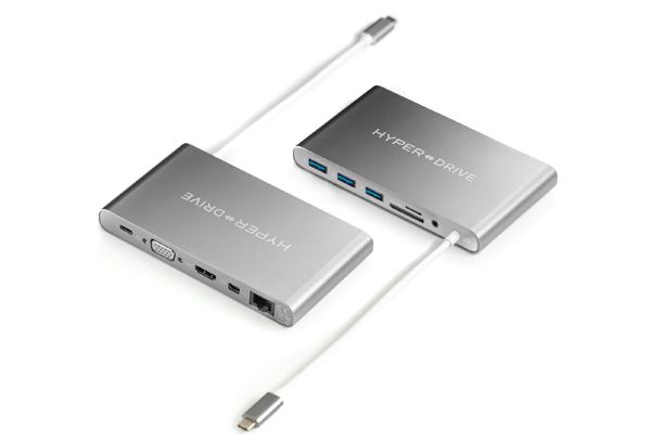 
                                                                                    Hyper Drive Ultimate Adapter USB-C Hub – Silver                                        