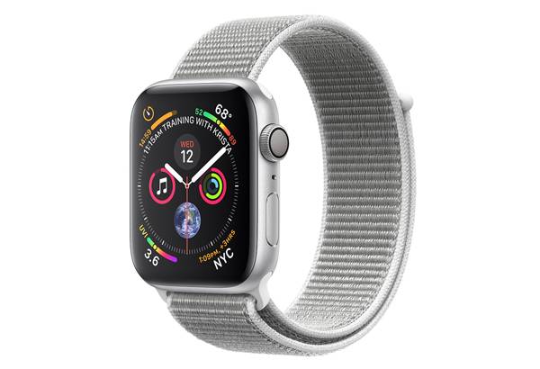 Watch series 4 GPS 40 mm Silver Aluminum Case with Seashell Sport Loop