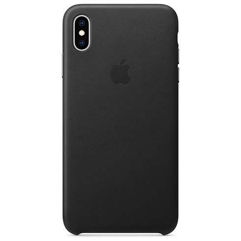 Apple iPhone XS Max Leather Case - Black