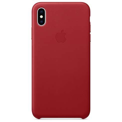 Apple iPhone XS Max Leather Case - (PRODUCT)RED