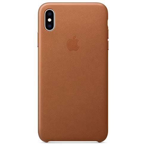 Apple iPhone XS Max Leather Case - Saddle Brown
