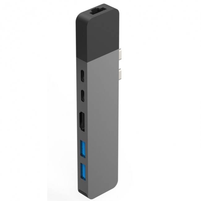 
                                                                                    Hyper USB-C Hub HyperDrive Net 6-in-2 - Space Gray                                        