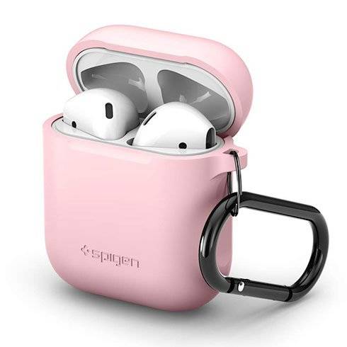 Spigen puzdro Silicone Case pre Apple Airpods - Pink