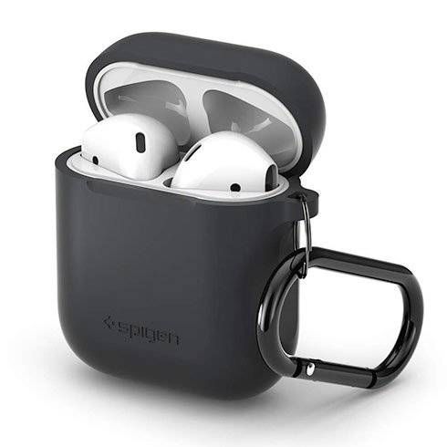 
                                                                                    Spigen puzdro Silicone Case pre Apple Airpods - Black                                        