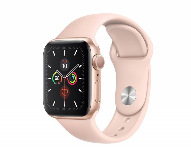 Watch Series 5 GPS, 40mm Gold Aluminium Case with Pink Sand Sport Band