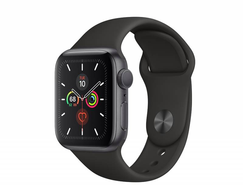 Watch Series 5 GPS, 40mm Space Grey Aluminium Case with Black Sport Band