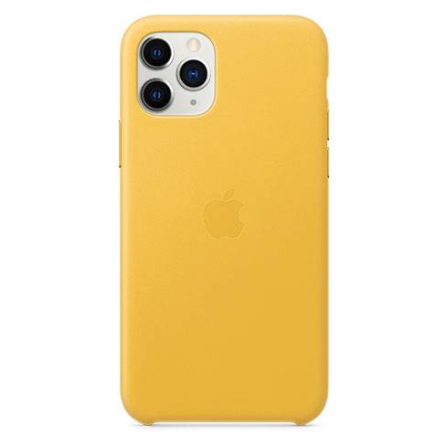 Apple iPhone 11 Pro Leather Case - Meyer Lemon