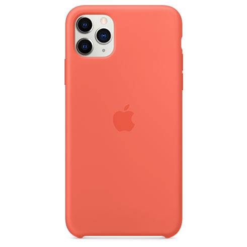 Apple iPhone 11 Pro Max Silicone Case - Clementine (Orange)