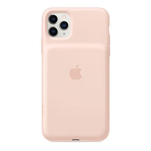 Apple iPhone 11 Pro Max Smart Battery Case with Wireless Charging - Pink Sand