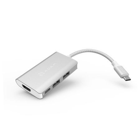 Adam elements Casa Hub USB 3.1 Type-C 4-in-1 Multi Function - Silver