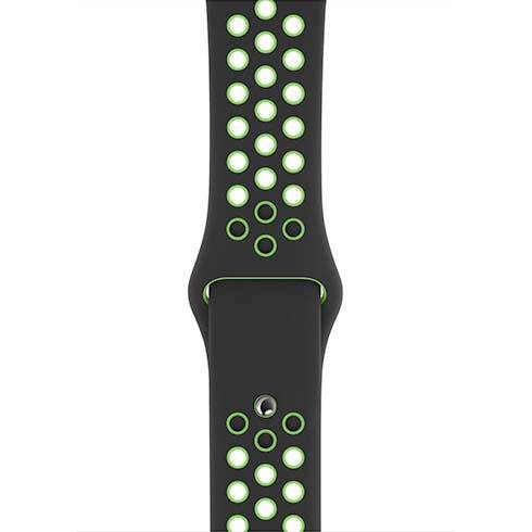 Apple Watch 44mm Black/Lime Blast Nike Sport Band - Regular