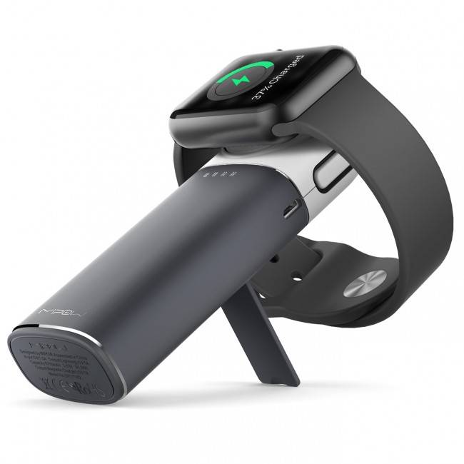 MiPow Power Tube 6000 pre Apple Watch/iPhone - Gray