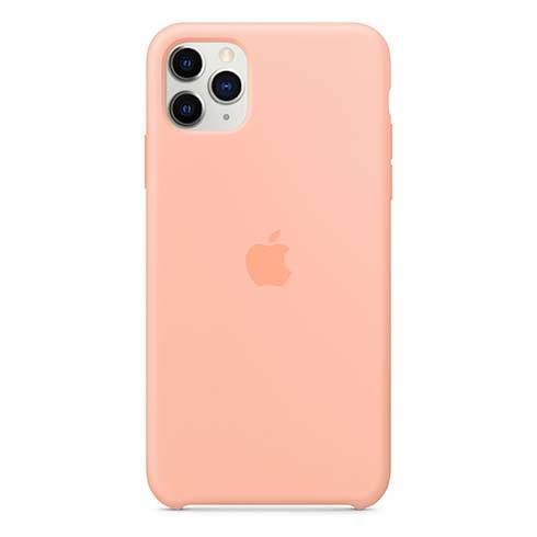 Apple iPhone 11 Pro Max Silicone Case - Grapefruit