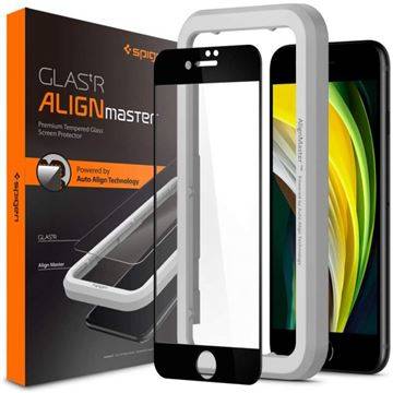 
                                                                                    SPIGEN ALIGNMASTER FC, BLACK sklo pre iPhone SE/8/7                                        