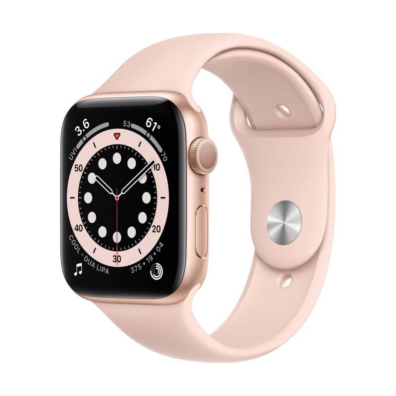 Watch Series 6 GPS, 44mm Gold Aluminium Case with Pink Sand Sport Band