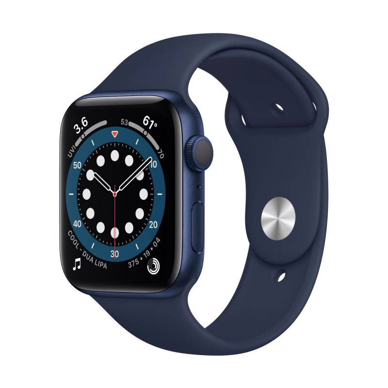 Watch Series 6 GPS, 44mm Blue Aluminium Case with Deep Navy Sport Band