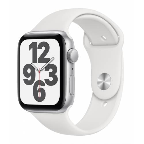 Watch SE GPS, 44mm Silver Aluminium Case with White Sport Band