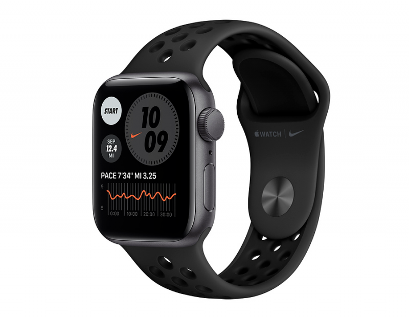 
                                                                                    Watch Nike Series 6 GPS, 40mm Space Gray Aluminium Case with Anthracite/Black Nike Sport Band                                        
