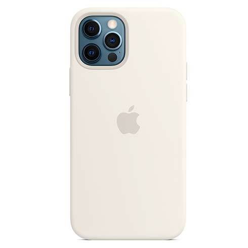 Apple iPhone 12/12 Pro Silicone Case with MagSafe - White
