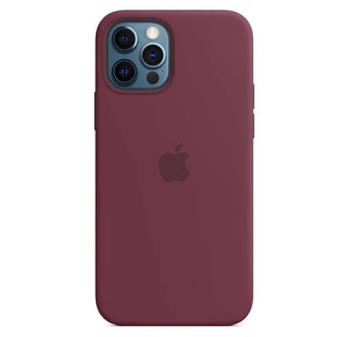 Apple iPhone 12/12 Pro Silicone Case with MagSafe - Plum
