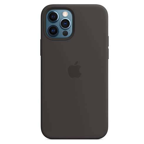 
                                                                                    Apple iPhone 12/12 Pro Silicone Case with MagSafe - Black                                        