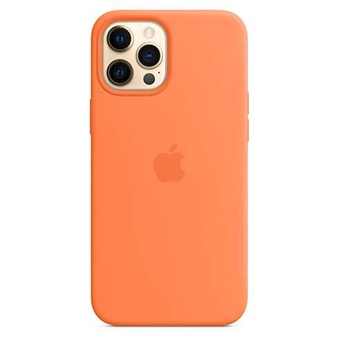 Apple iPhone 12 Pro Max Silicone Case with MagSafe - Kumquat