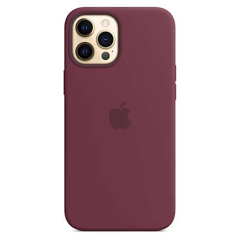Apple iPhone 12 Pro Max Silicone Case with MagSafe - Plum