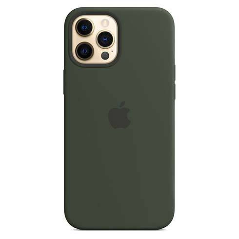 Apple iPhone 12 Pro Max Silicone Case with MagSafe - Cypress Green