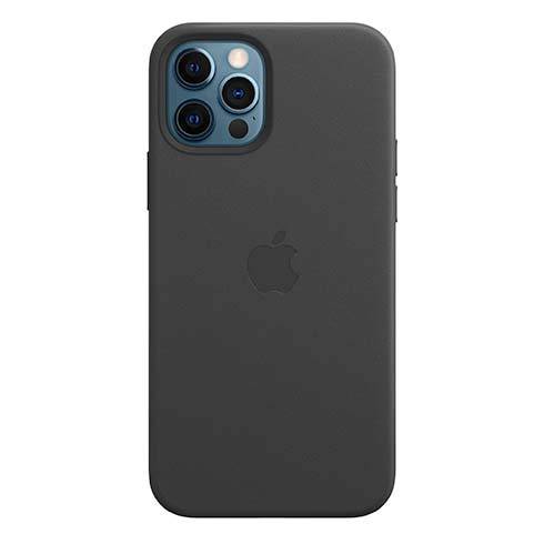 Apple iPhone 12/12 Pro Leather Case with MagSafe - Black