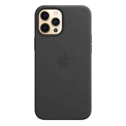 Apple iPhone 12 Pro Max Leather Case with MagSafe - Black