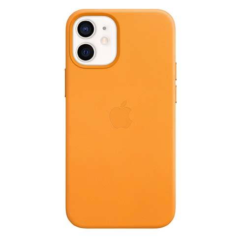 Apple iPhone 12 mini Leather Case with MagSafe - California Poppy