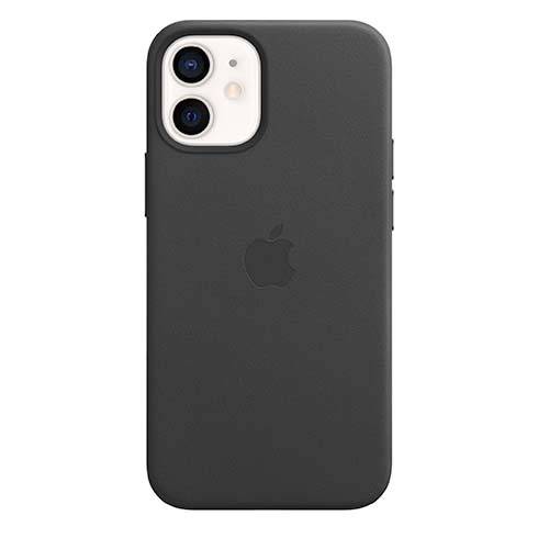 Apple iPhone 12 mini Leather Case with MagSafe - Black