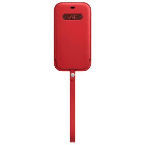 Apple iPhone 12 Pro Max Leather Sleeve with MagSafe - (PRODUCT)RED