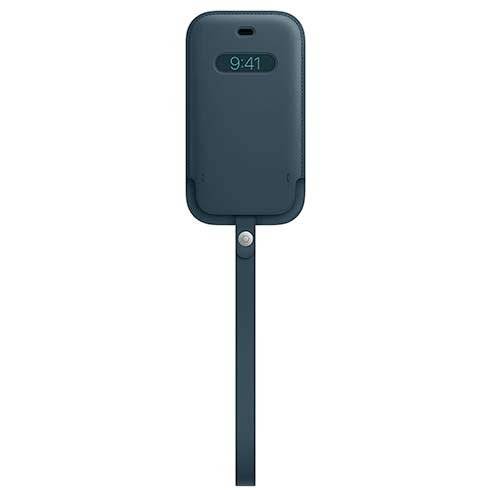 Apple iPhone 12 mini Leather Sleeve with MagSafe - Baltic Blue
