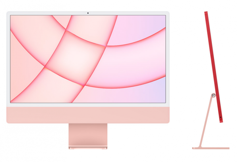 
                                                                                    iMac 24" 4.5K Apple M1 8-core CPU 8-core GPU 8GB 256GB Pink                                        