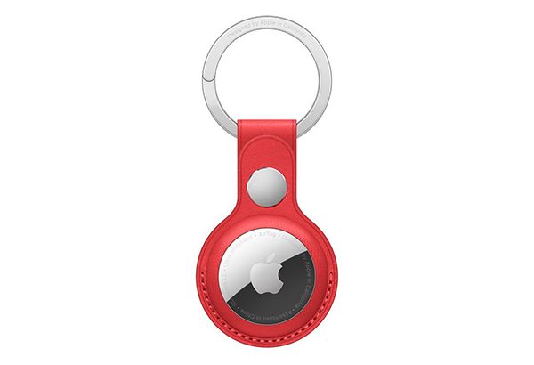 
                                                                                    Apple AirTag Leather Key Ring - (PRODUCT) RED                                        