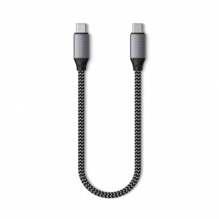 
                                                                                    Satechi USB-C to USB-C Short Cable/25cm - Space Gray                                        