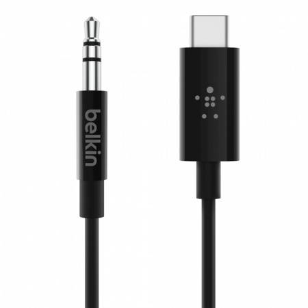 
                                                                                    Belkin USB-C to 3.5 mm Audio Cable 1,8m - Black                                        