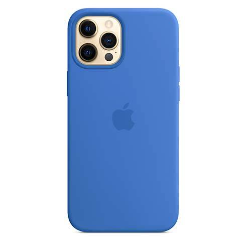 Apple iPhone 12 Pro Max Silicone Case with MagSafe - Capri Blue